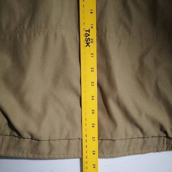 Firethorn Men's Size Large Full Zip Fully Lined Tan Windbreaker Jacket - Picture 13 of 13